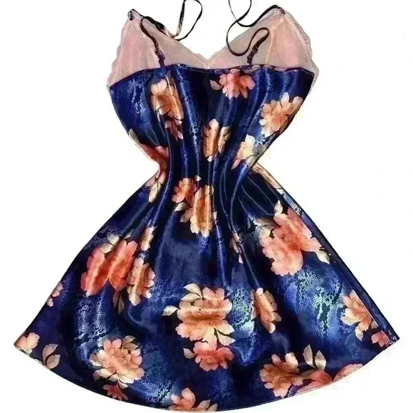 Y2K Blue Snake Print Pink Slip - Picture 6 of 6